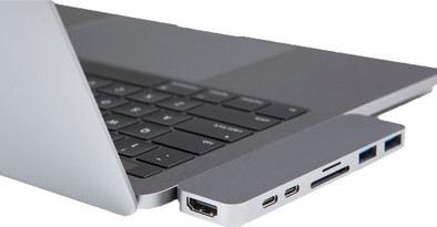 Hyper usb C Adapter Met Thunderbolt 3 Grijs is nooit meer leverbaar