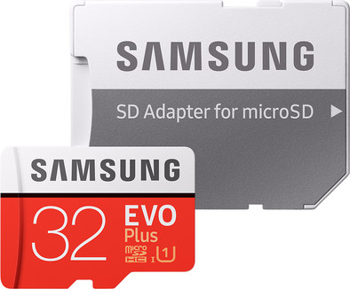 Samsung microSDHC EVO+ 32GB 95MB/s CL 10 + SD adapter is nooit meer leverbaar