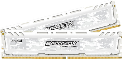 Crucial Ballistix 16GB DDR4 DIMM 2666 MHz Wit (2x8GB) is nooit meer leverbaar
