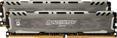 Crucial Ballistix 16GB DDR4 DIMM 2666 MHz Grijs (2x8GB) is nooit meer leverbaar