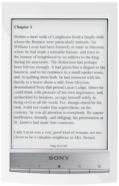 Sony Reader Touch PRS-T1 White is nooit meer leverbaar