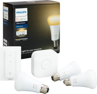 Philips Hue White Ambiance Starter Pack met Dimmer is nooit meer leverbaar