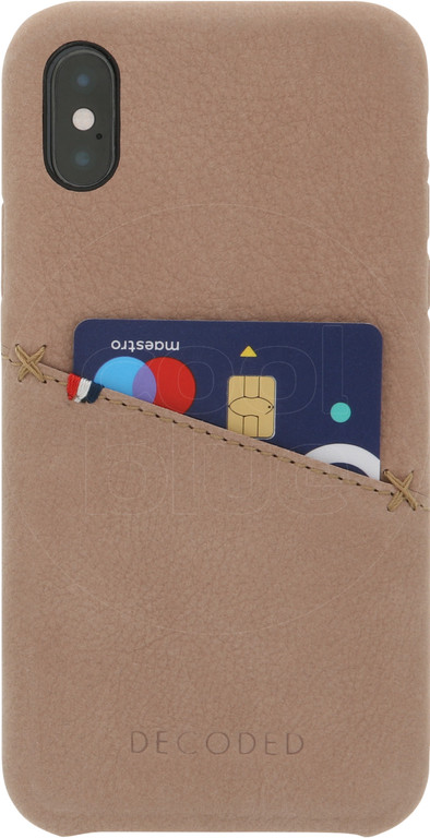 Decoded Leather Apple iPhone X Back Cover Beige is nooit meer leverbaar