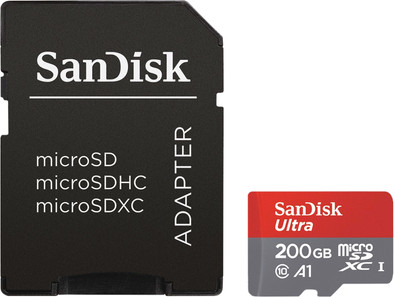 SanDisk microSDXC Ultra 200GB 100MB/s CL10 A1 + SD adapter is no longer available
