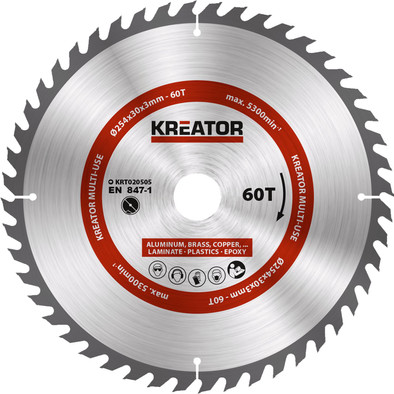 Kreator Saw blade 254x30x3mm 60T is no longer available