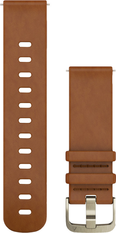 Garmin Vivomove HR Leather Watch Strap S Brown Coolblue