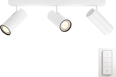 Philips Hue Buratto 3-Spot Wit met Dimmer is nooit meer leverbaar