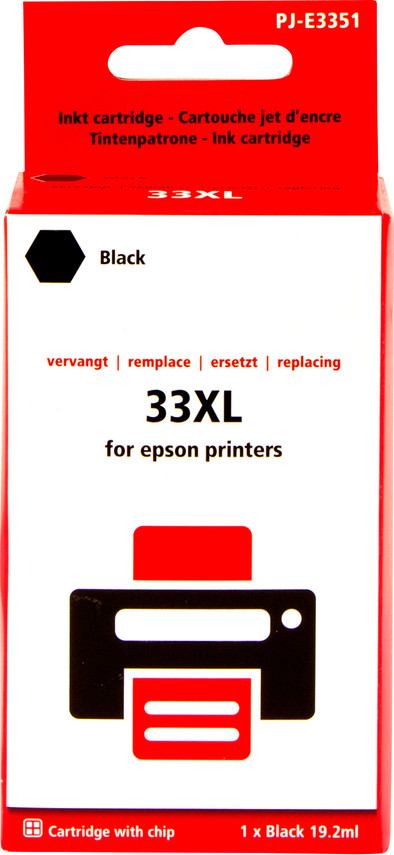 Pixeljet 33XL Cartridge Zwart is nooit meer leverbaar