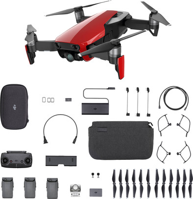 DJI Mavic AIR Fly More Combo Flame Red is nooit meer leverbaar