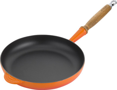 Le Creuset Gietijzeren Koekenpan 28 cm Oranjerood is nooit meer leverbaar