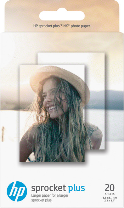HP ZINK Fotopapier voor Sprocket Plus 20 vel is nooit meer leverbaar