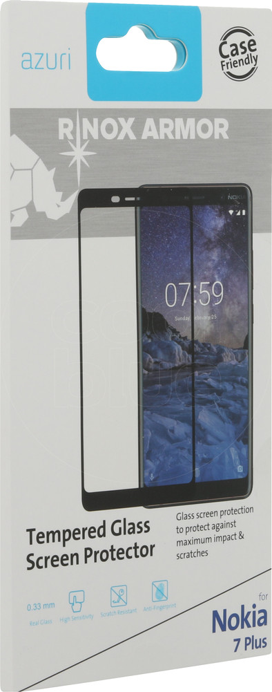 Azuri Tempered Glass Nokia 7 Plus Screen Protector Glass Black is no longer available