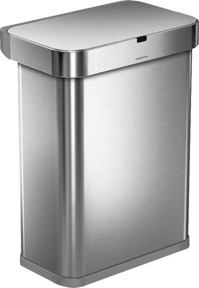 Simplehuman Sensor Voice Control GFT 58 Liter RVS is nooit meer leverbaar