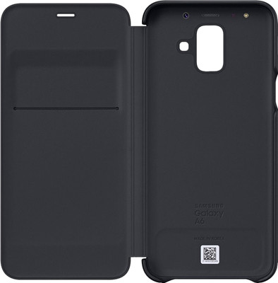 Samsung Galaxy A6 (2018) Wallet Cover Book Case Zwart is nooit meer leverbaar