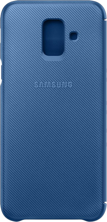 Samsung Galaxy A6 (2018) Wallet Cover Book Case Blauw is nooit meer leverbaar
