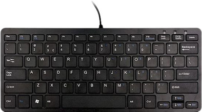 R-Go Compact Toetsenbord QWERTY (US) Zwart is nooit meer leverbaar