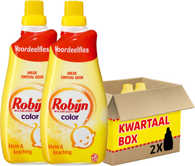 Robijn Klein &amp; Krachtig Color Zwitsal Wasmiddel - Kwartaalpakket is nooit meer leverbaar
