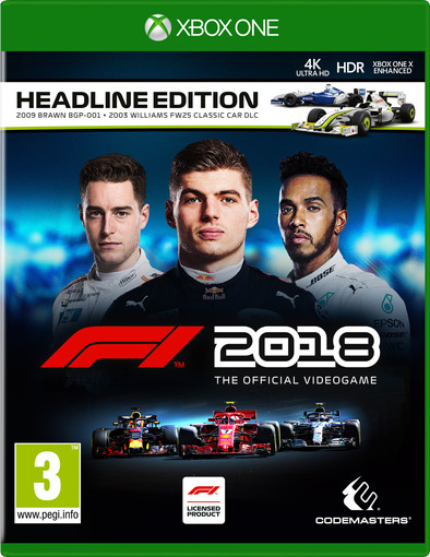 F1 2018 Headline Edition Xbox One is nooit meer leverbaar