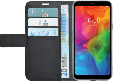 Azuri Wallet Magneet LG Q7 Book Case Zwart is nooit meer leverbaar