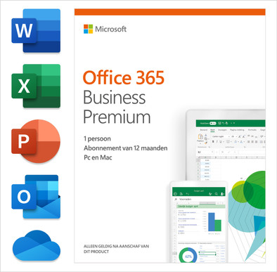 Microsoft Office 365 Zakelijk Premium 1 jaar Abonnement NL is nooit meer leverbaar