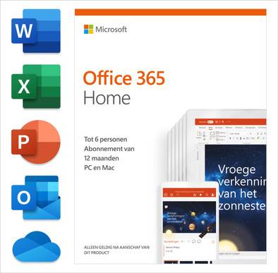 Microsoft Office 365 Home Abonnement 1 jaar NL is nooit meer leverbaar