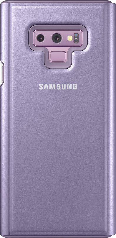 Samsung Galaxy Note 9 Clear View Stand Book Case Paars is nooit meer leverbaar