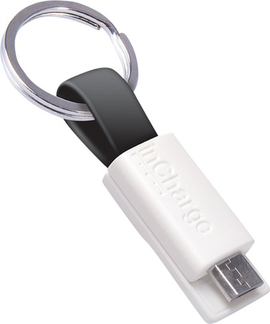 InCharge Micro-USB Kabel 3,8cm Zwart is nooit meer leverbaar