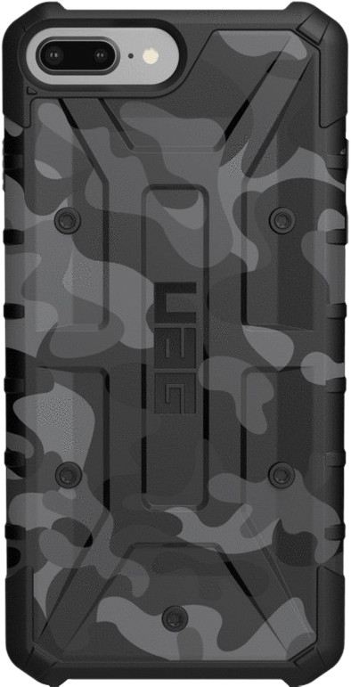 UAG Pathfinder Camo Apple iPhone 6S/7/8 Plus Back Cover Zwart is nooit meer leverbaar