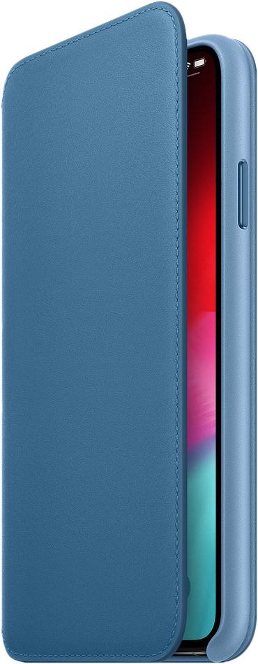 Apple iPhone Xs Max Leather Folio Book Cape Cod Blue is nooit meer leverbaar