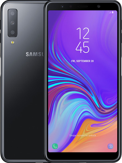 Samsung Galaxy A7 (2018) Zwart is nooit meer leverbaar