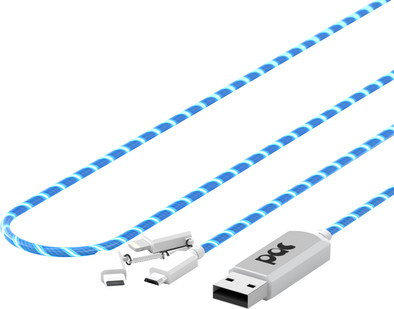 Le produit The Pac Câble lumineux 3 en 1 d&#39;1 m Bleu ne sera plus jamais disponible