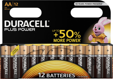 Duracell Plus Power alkaline AA-batterijen 12 stuks is nooit meer leverbaar