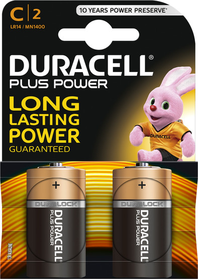 Duracell Plus Power alkaline C-batterijen 2 stuks is nooit meer leverbaar