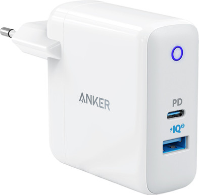 Anker PowerPort II Oplader zonder Kabel 2 Usb Poorten 30W Power Delivery 3.0 is nooit meer leverbaar