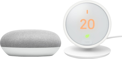 Google Nest Thermostat E + Google Home Mini Wit is nooit meer leverbaar