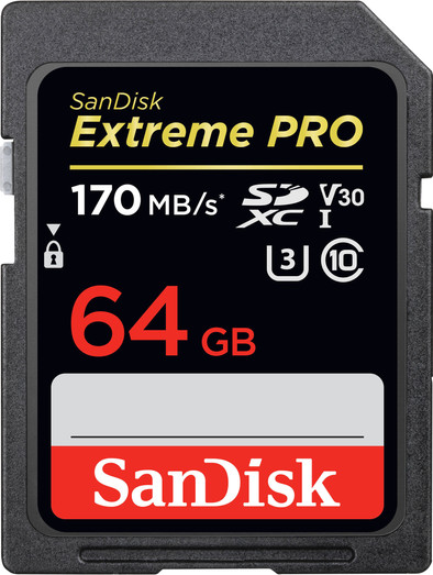 SanDisk SDXC Extreme Pro 64GB 170MB/s is no longer available