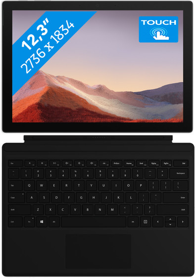 Microsoft Surface Pro 7 - i5 - 8 GB - 128 GB + Type cover is nooit meer leverbaar