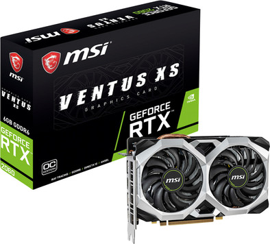 MSI Geforce 6GB D6 RTX 2060 Ventus XS 6G OC is nooit meer leverbaar