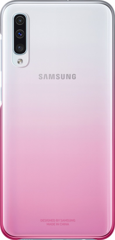 Samsung Galaxy A50 Gradation Back Cover Roze/Transparant is nooit meer leverbaar