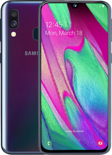 Samsung Galaxy A40 64GB Zwart is nooit meer leverbaar