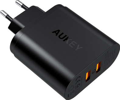 Aukey Charger with Micro Usb Cable 2 Usb Ports 18W Quick Charge Black is no longer available