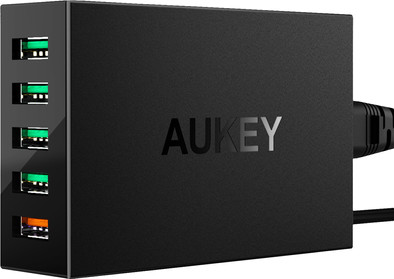 Aukey Charger with Micro Usb Cable 5 Ports 18W Quick Charge 3.0 Black is no longer available