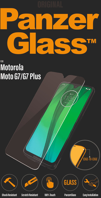 PanzerGlass Motorola Moto G7 (Plus) Screenprotector Glas is nooit meer leverbaar