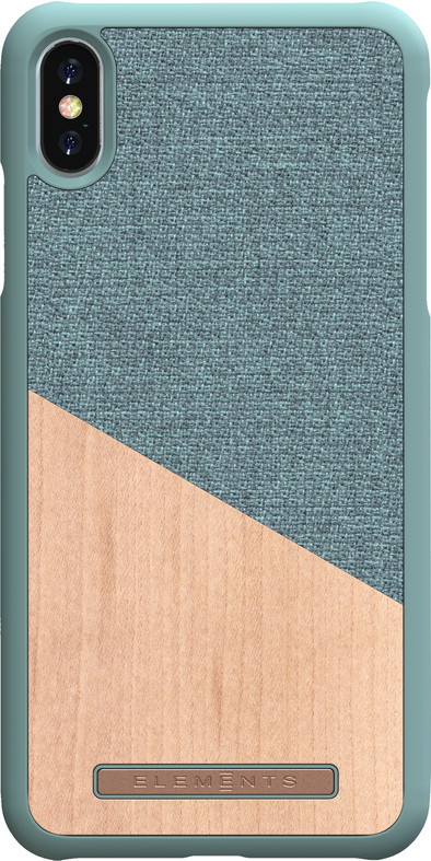 Nordic Elements Frejr Apple iPhone Xs Max Back Cover Groen/Hout is nooit meer leverbaar