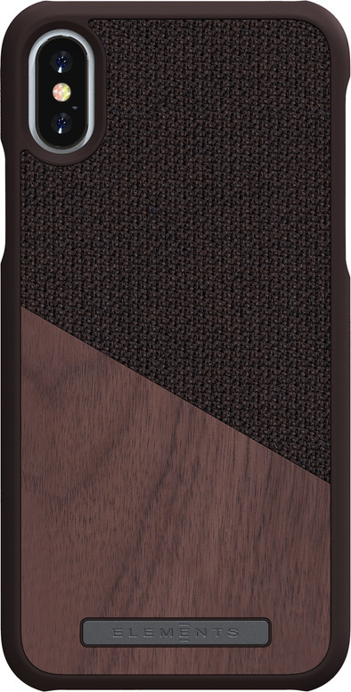 Nordic Elements Frejr Apple iPhone X/Xs Back Cover Bruin/Hout is nooit meer leverbaar