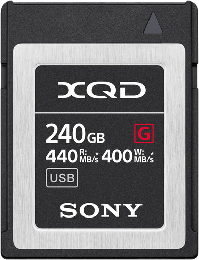 Sony XQD G 240GB High Speed R440 W400 is nooit meer leverbaar