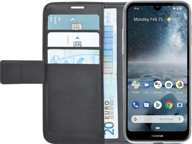 Azuri Wallet Magneet Nokia 4.2 Book Cover Zwart is nooit meer leverbaar