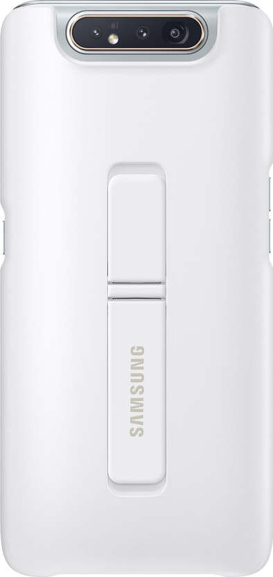 Samsung Galaxy A80 Standing Cover Back Cover Wit is nooit meer leverbaar