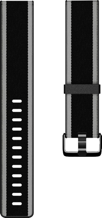 Fitbit Versa/Fitbit Versa Special Edition/Fitbit Versa Lite Bandje Kunststof Zwart/Grijs S is nooit meer leverbaar