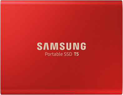 Samsung Portable SSD T5 500GB Rood is nooit meer leverbaar